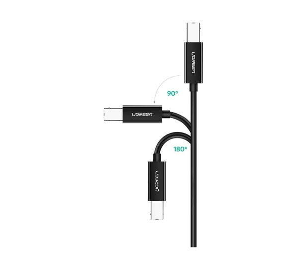 UGREEN Kabel USB-C 2.0 do USB-B US241 do drukarki 1m czarny - 1489139 - zdjęcie 2